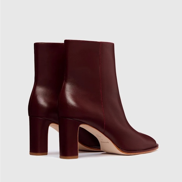 Reformation Gillian Ankle Boot from size 9.5 in color Ruby. - Picture 2 of 7